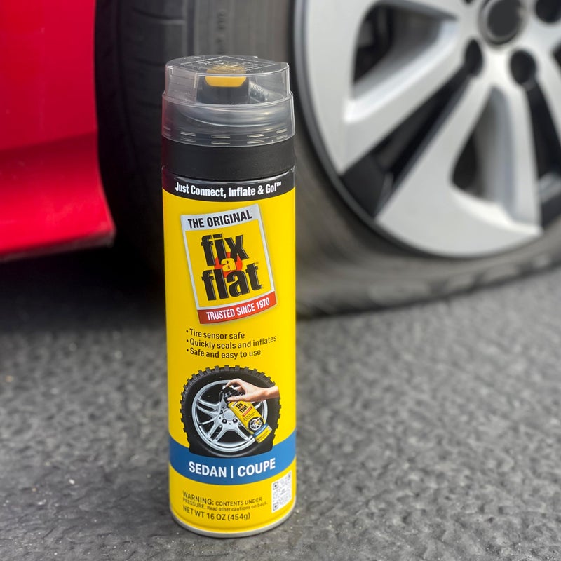 Fix A Flat Fix-a-Flat S60420 Aerosol Emergency Flat Tire Repair and Inflator, For Standard Tires, Eco-Friendly Formula, Universal Fit for all Cars, 16 oz. (Pack of 1) - Image 2