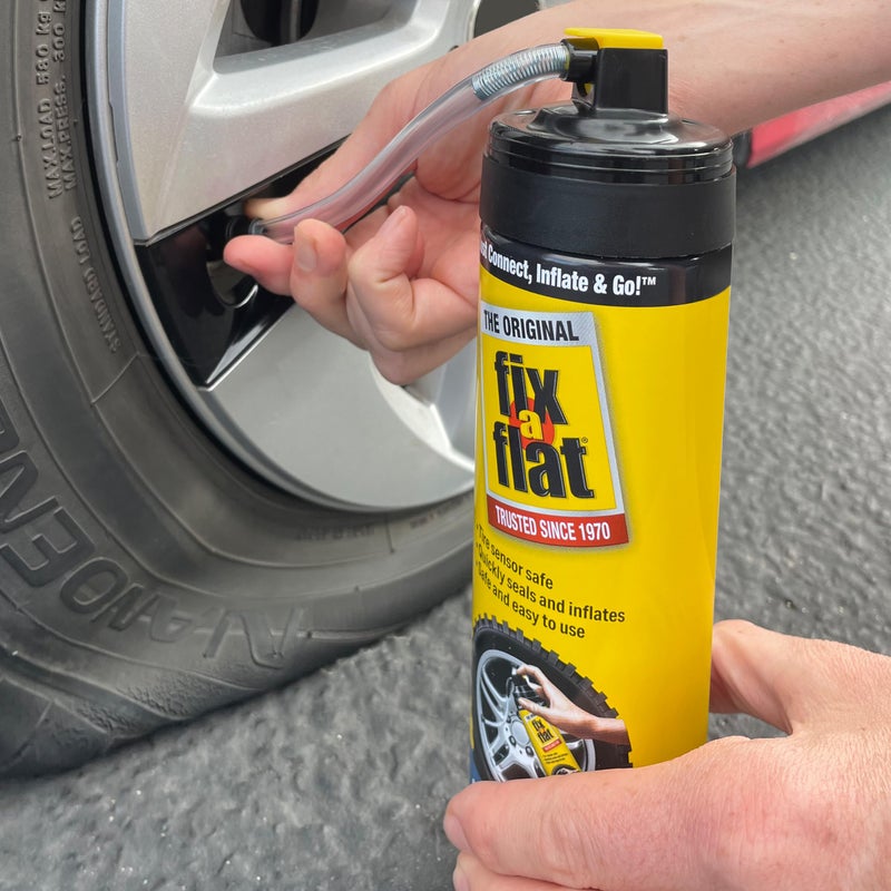 Fix A Flat Fix-a-Flat S60420 Aerosol Emergency Flat Tire Repair and Inflator, For Standard Tires, Eco-Friendly Formula, Universal Fit for all Cars, 16 oz. (Pack of 1) - Image 3