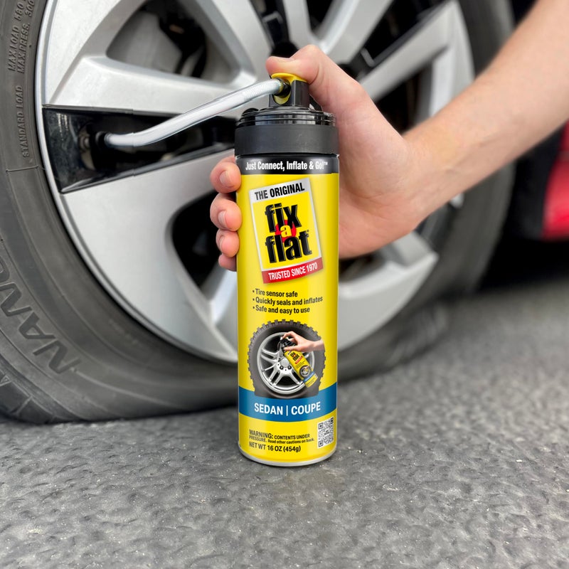 Fix A Flat Fix-a-Flat S60420 Aerosol Emergency Flat Tire Repair and Inflator, For Standard Tires, Eco-Friendly Formula, Universal Fit for all Cars, 16 oz. (Pack of 1) - Image 4