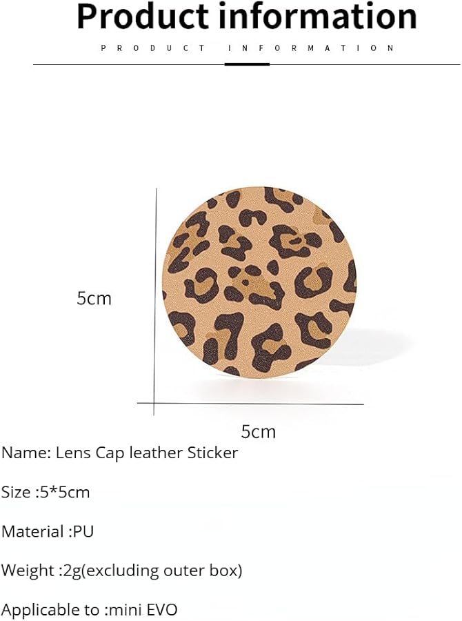 Instax Mini EVO Camera Lens Cap Sticker Black Panther Pattern Anti Scratch Dustproof - Image 4