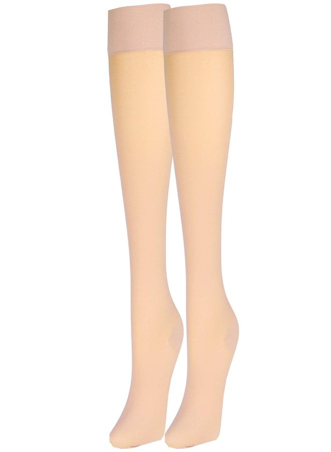 Truform Sheer Compression Stockings, 30-40 mmHg, Women's Knee High Length, 30 Denier, Beige, Small - Image 2