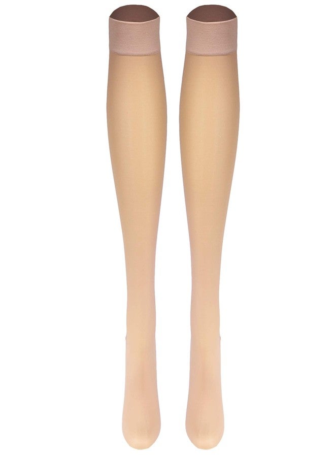 Truform Sheer Compression Stockings, 30-40 mmHg, Women's Knee High Length, 30 Denier, Beige, Small - Image 5