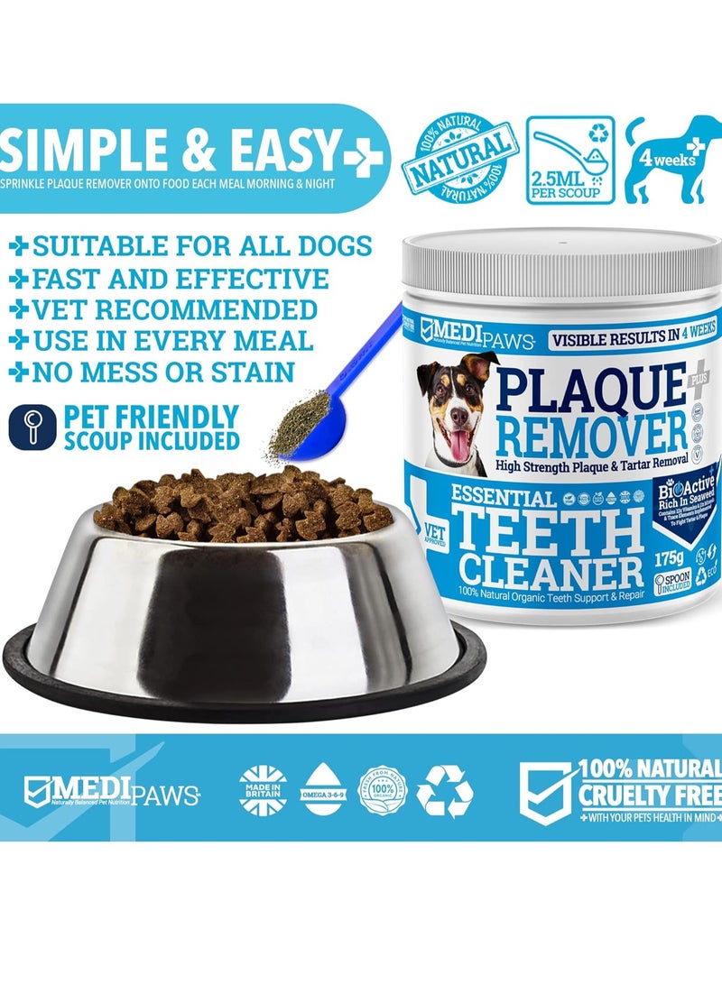 Paws Plaque Off Remover 175g For Dog Teeth and Bad Breath Just Add To Dog Food No Need For Toothbrush or Toothpaste Remove Bad Breath For Cats and Pets - Image 2