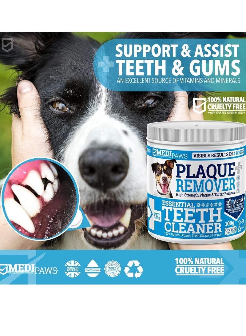 Paws Plaque Off Remover 175g For Dog Teeth and Bad Breath Just Add To Dog Food No Need For Toothbrush or Toothpaste Remove Bad Breath For Cats and Pets - Image 4