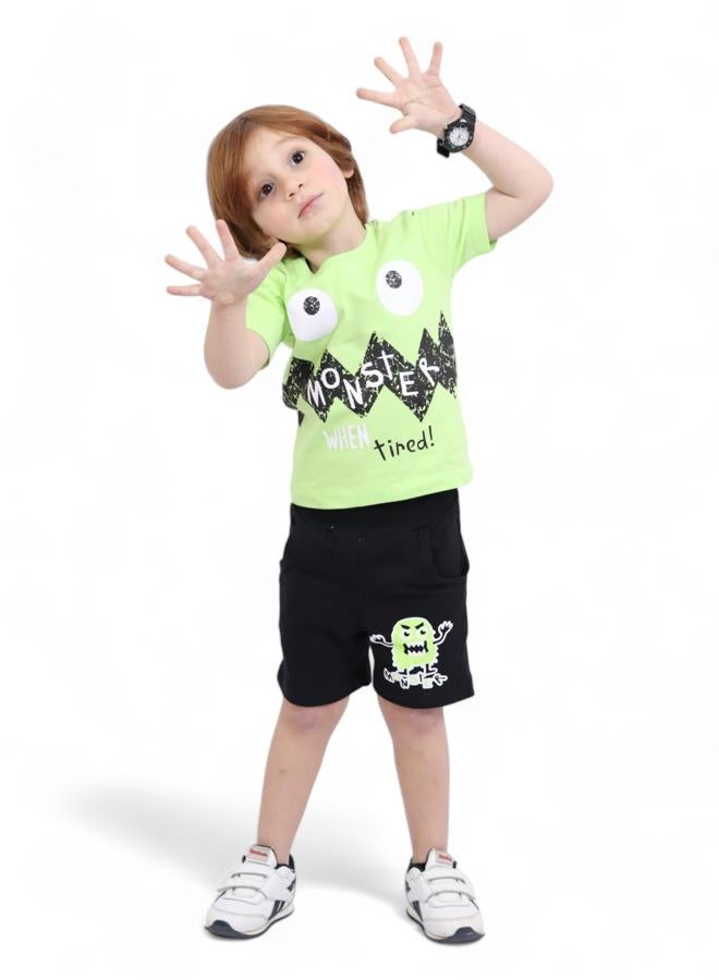 CHOiCE Boys' Deluxe Cotton Nightwear (Age 3) - Summer Series 2024 - Tender Fabrics and Radiant Colors for a Polished, Relaxed Ensemble, The best supplier for the product 🌈 CHOICE - Image 1