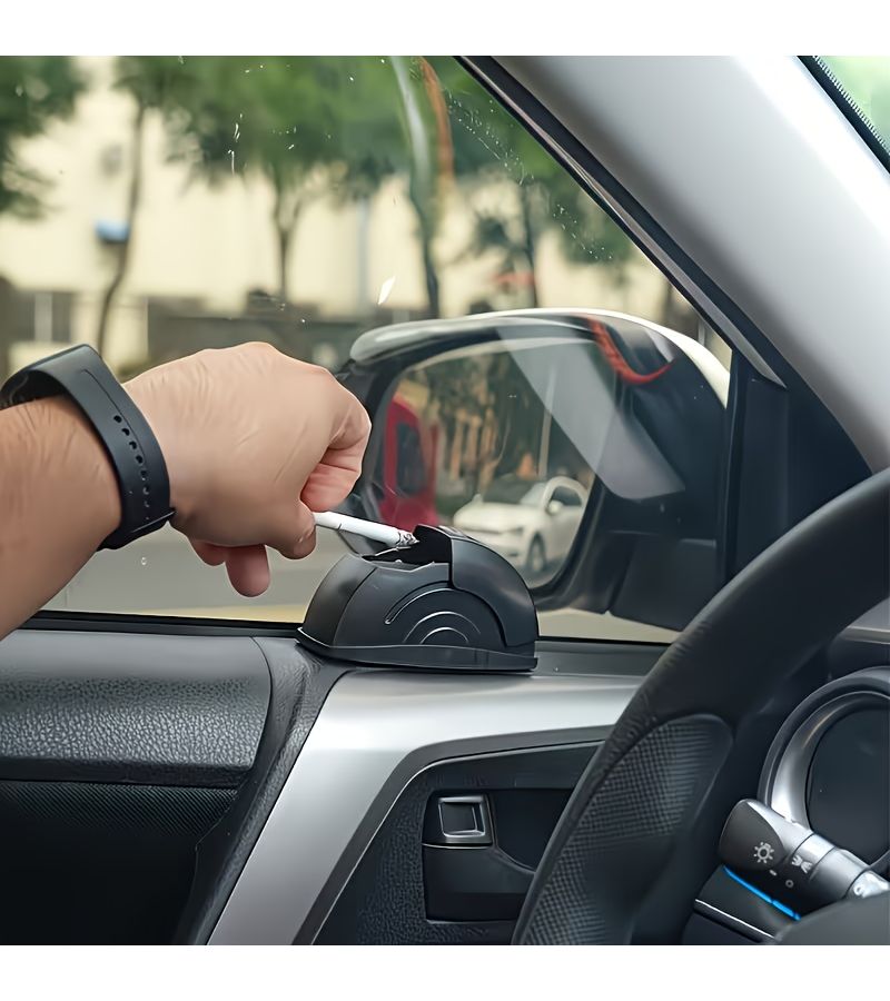 3 قطع من منفضة سجائر معدنية ثقيلة للسيارة بتصميم مضاد للانسكاب، لمسة نهائية معدنية أنيقة، مناسبة عالميًا لمقعد السائق والاستخدام المنزلي أو المكتبي، إكسسوار متين للمدخنين. - Image 2