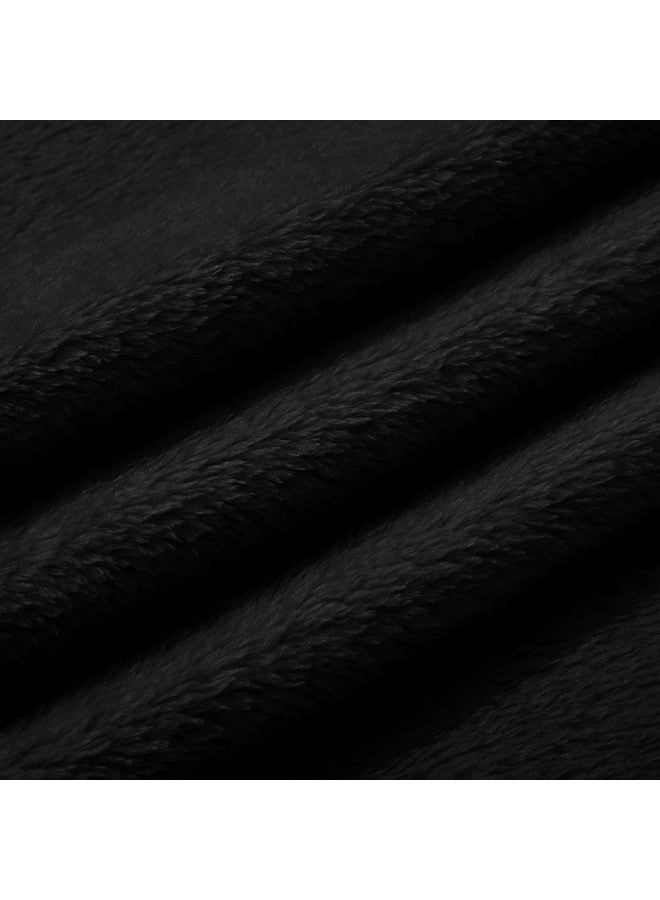 Pro Goleem Fleece Baby Blanket with 2 Inch Satin Trim Soft Anti-Static Plush Blanket for Boys and Girls Christmas Baby Gifts for Babies Black 30''x40'' - Image 4