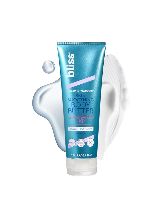 بليس لوشن تنعيم البشرة من بليس بودي باتر تيكستشر تيك داون - كيراتوسيس بيلاريس كي بي - 6.7 أونصة سائلة - للبشرة الخشنة والمتشققة - 10% حمض ألفا هيدروكسي + سكوالين + زبدة الشيا - نظيف - نباتي وخالٍ من القسوة - Image 1