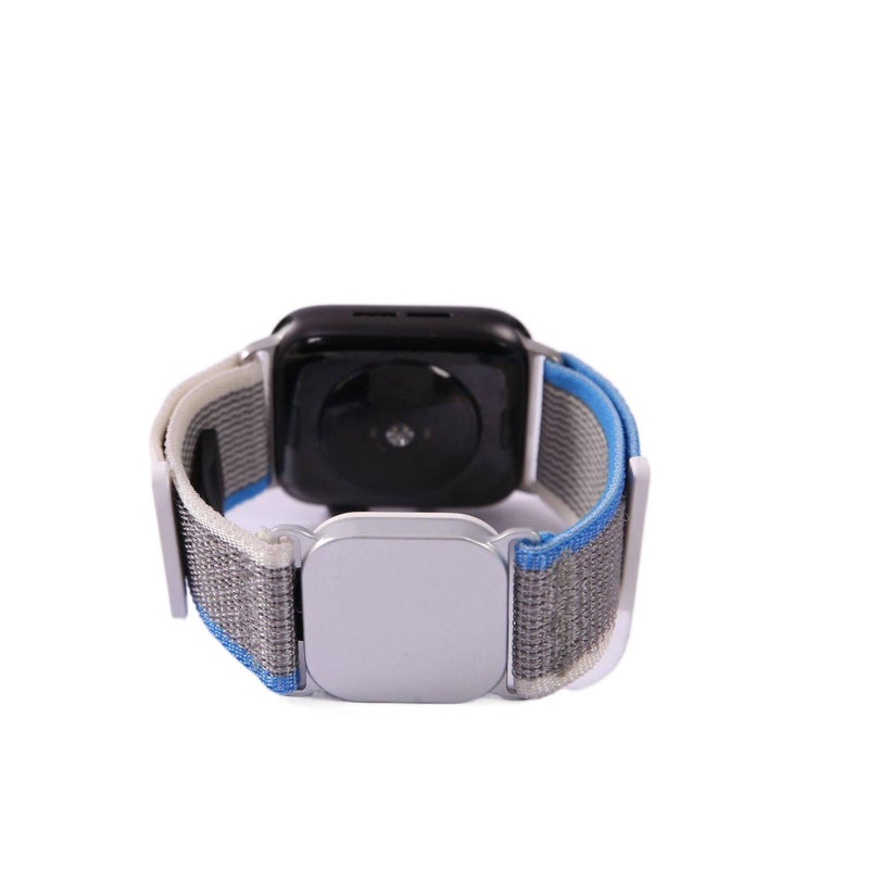 سوار ساعة ذكية سوار نايلون حلقي متوافق باللون رمادي قابل للتعديل مع Apple Watch Ultra بملاءمة قابلة للتعديل وحزام بديل - Image 5