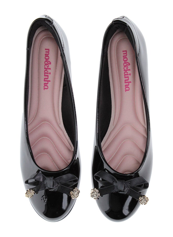MOLEKINHA Solid Ballerinas with Bow Detail  - Image 2