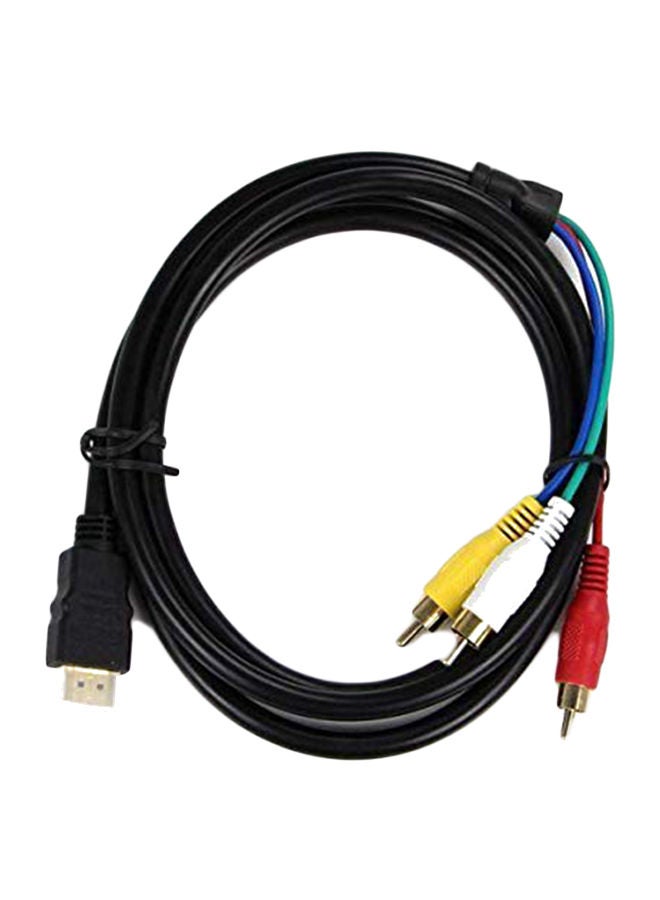 NIBEMINENT HDMI Male To 3 RCA Audio Video Component Cable Multicolour