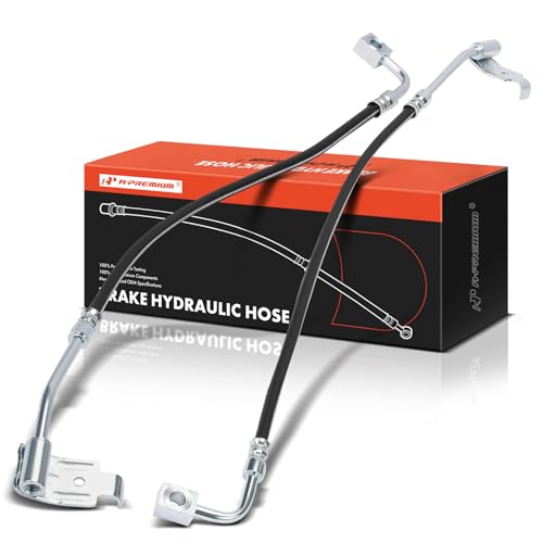A-Premium APremium Rear Driver and Passenger Side Brake Hydraulic Hose Compatible with Select Jeep Models Wrangler 20072013 Pack of 2 - Image 1