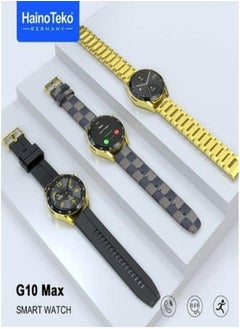 Haino Teko G10 Max Smart Watch Gold Edition with Bluetooth NFC and Wireless Charging Three Bands  - Image 3