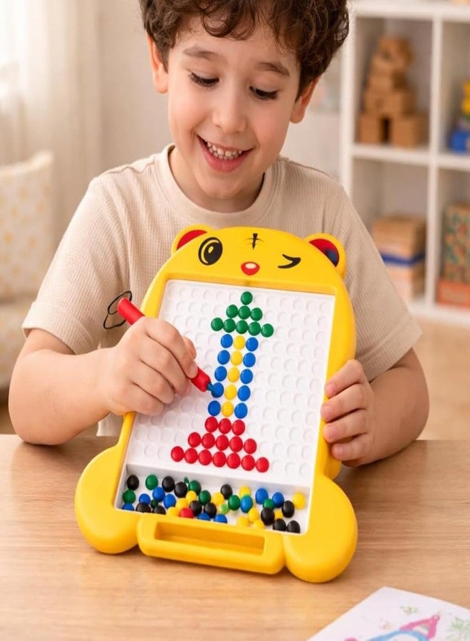 Little B Magnetic Drawing Board Toy for Kids, Cat Shape, 3+ Years. (Yellow) - Image 2