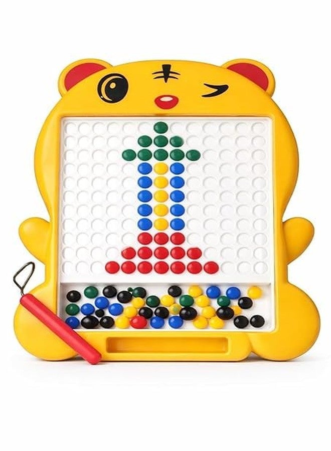 Little B Magnetic Drawing Board Toy for Kids, Cat Shape, 3+ Years. (Yellow) - Image 1