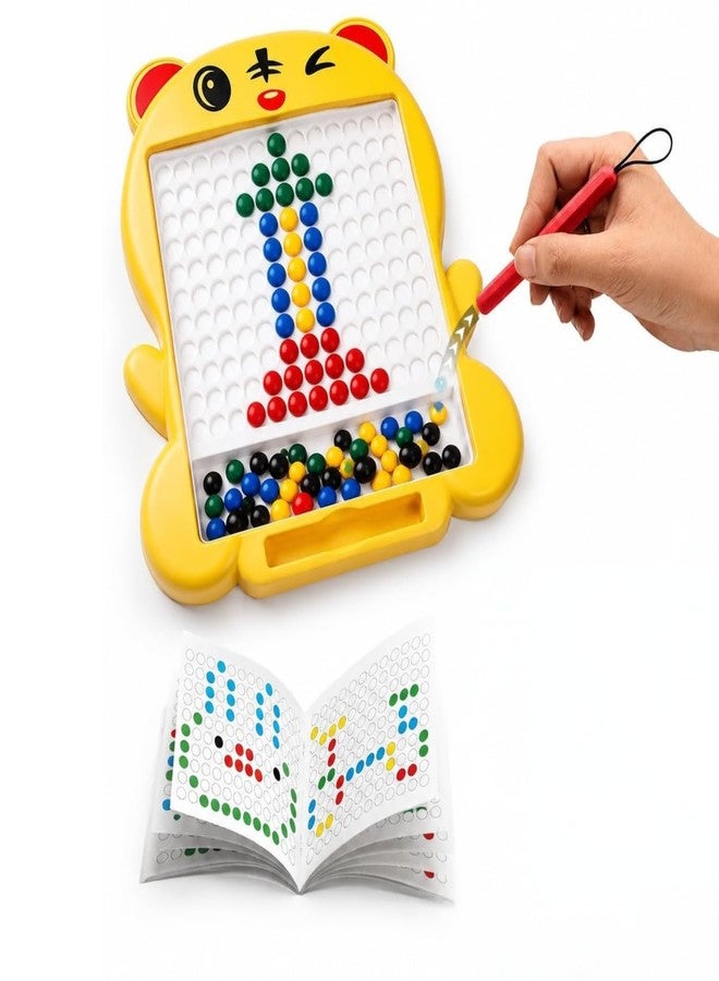 Little B Magnetic Drawing Board Toy for Kids, Cat Shape, 3+ Years. (Yellow) - Image 4