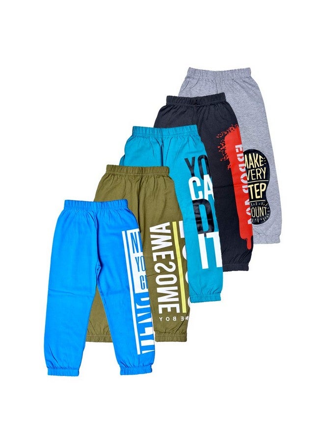 T2F T2F Boy's Regular Fit Cotton Track Pant (BYSTRK15_Multicolor_6-7 years_Multicolor_6 Years-7 Years) - Image 1