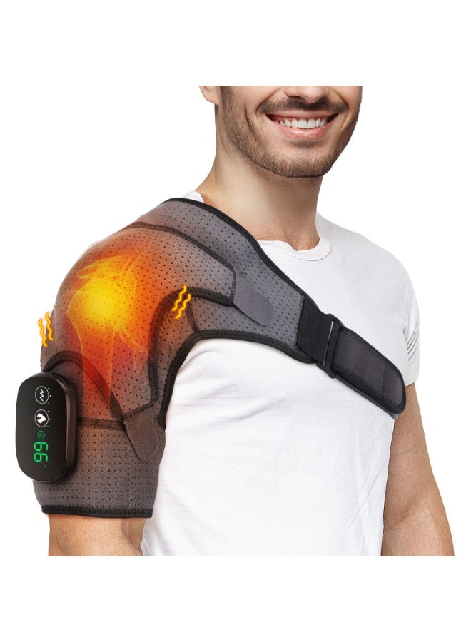 Generic Rechargeable Heated Shoulder Massager – Therapy Shoulder Wrap for Shoulder Pain Relief and Neck Relaxation - Image 1