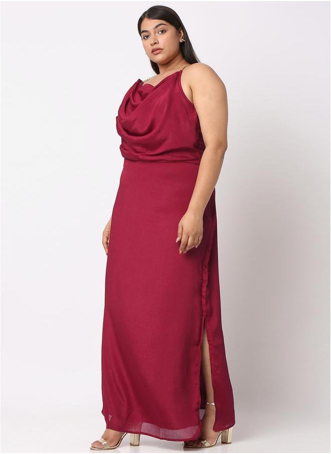 Plus Cowl Neck Strappy Maxi Dress with Side Slit - pzsku/ZDC04AECB77ADA51E1981Z/45/_/1738970541/181996e4-b9fb-4ed5-9893-e7335d62ea7f