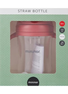 Mininor زجاجة بمصاصة تريتان 330 مل راوند  - Image 4