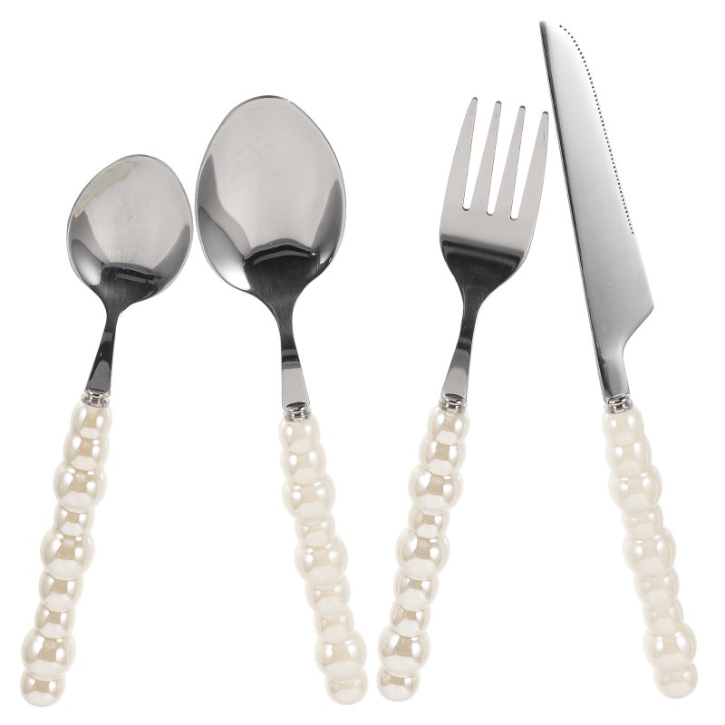 1 Set Steak Tableware Fork Cutter Spoons Kit Western Flatware Stainless Steel Cutlery - Image 1