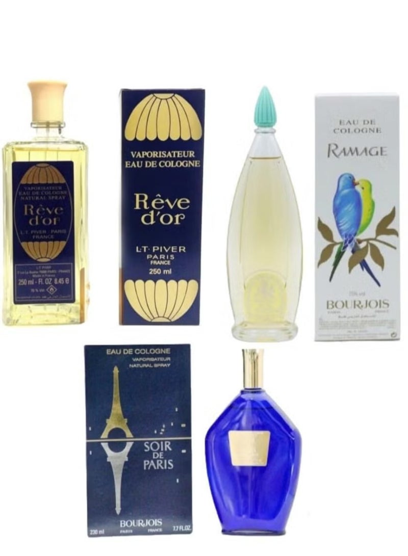 باريس مجموعة عطور قديمة ثلاث قطعة