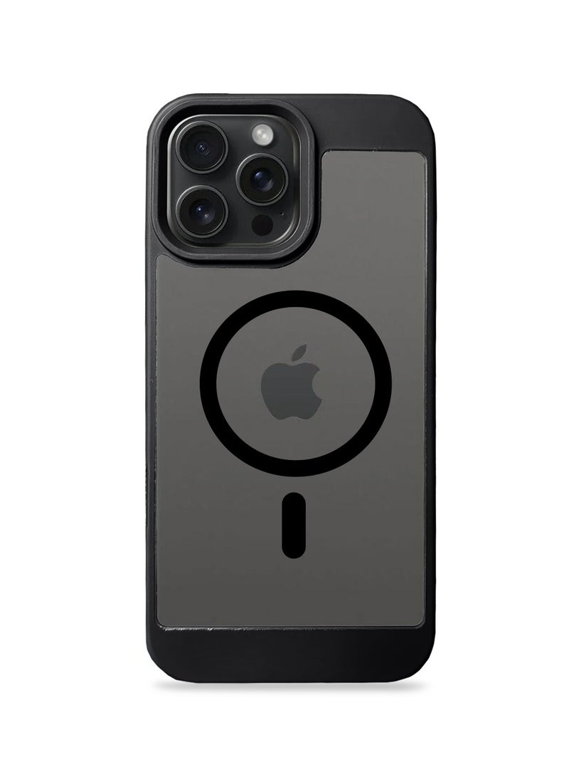 Wtech Apple iPhone 16 Pro Max 2024 Magsafe Hybrid TPU Silicone Slim Case Cover - Black - Image 2