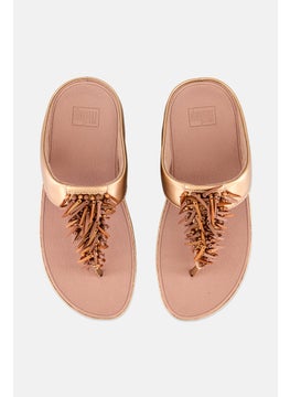 FitFlop Women Slip On Sandal, Rose Gold  - Image 2