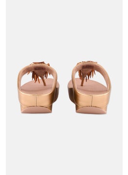 FitFlop Women Slip On Sandal, Rose Gold  - Image 3