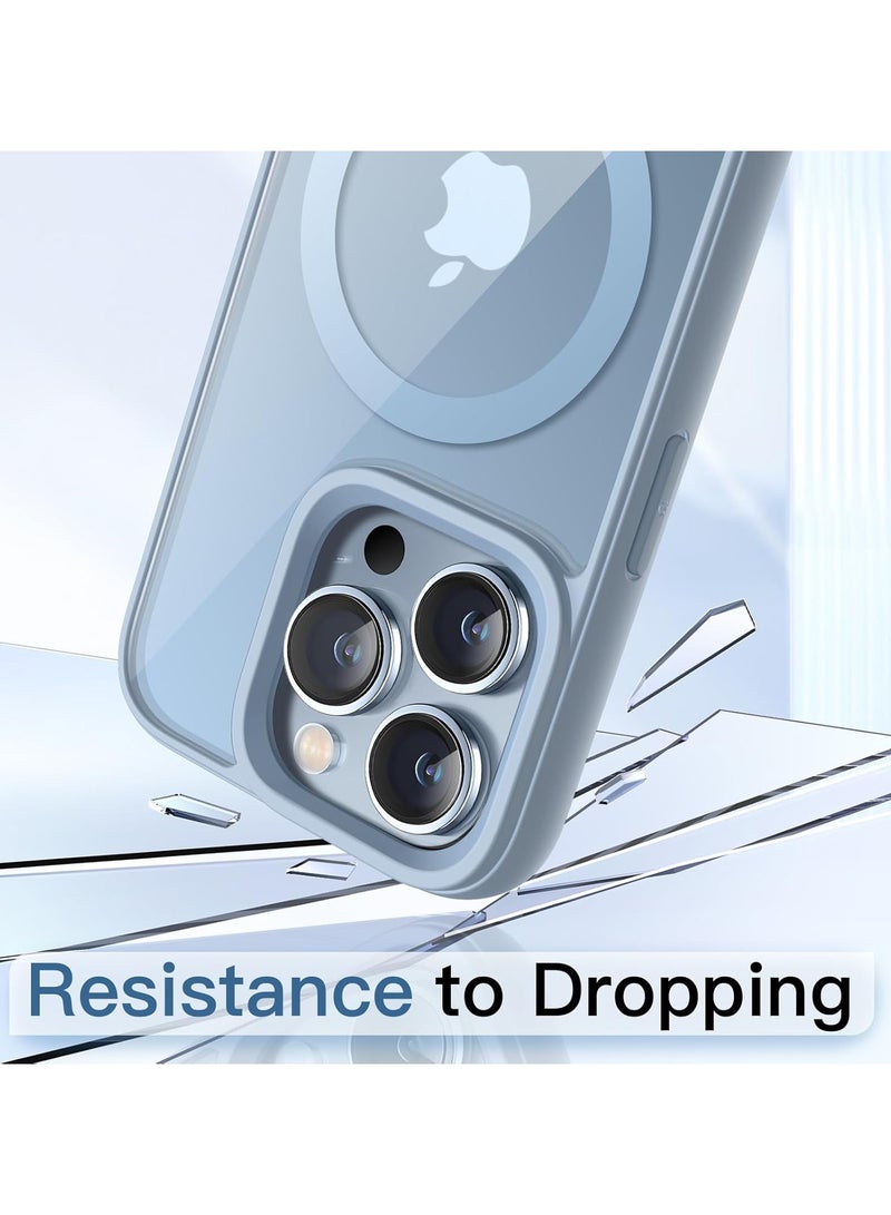 ACLIX Magnetic Case for iPhone 16 Pro [Shockproof & Slim] Clear Hard Back Cover with high-Grade Protection | Sierra Blue - Image 4