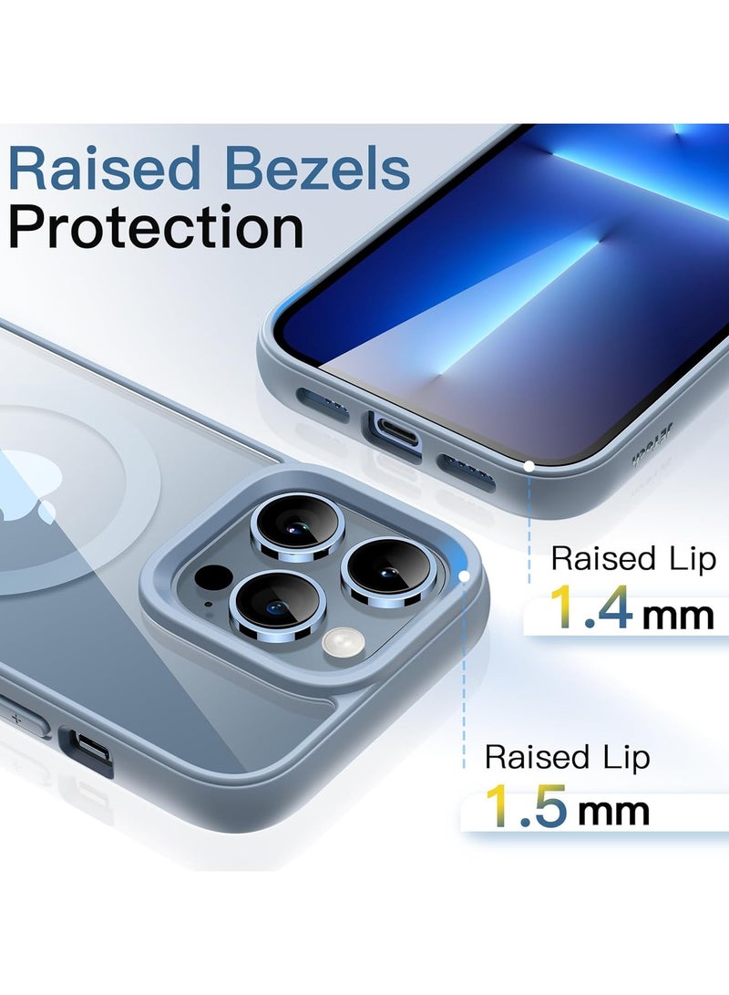 ACLIX Magnetic Case for iPhone 16 Pro [Shockproof & Slim] Clear Hard Back Cover with high-Grade Protection | Sierra Blue - Image 3
