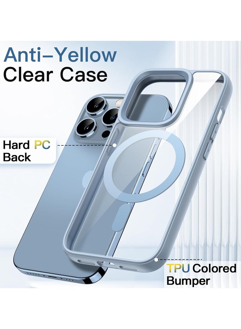 ACLIX Magnetic Case for iPhone 16 Pro [Shockproof & Slim] Clear Hard Back Cover with high-Grade Protection | Sierra Blue - Image 5