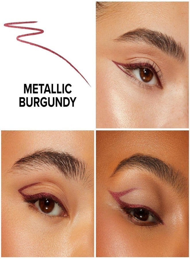 Too FacedCosmetics Too Faced Killer Liner 36 Hour Waterproof Gel Eyeliner Mettalic Burgundy (1.2g)  - Image 2