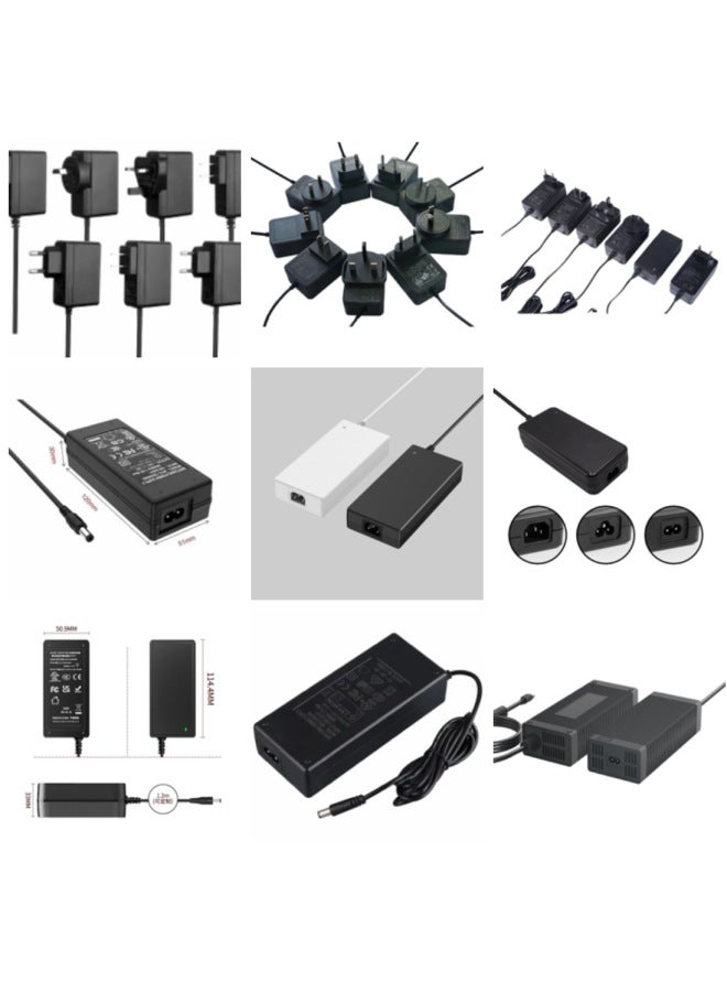 Supply 12V5A Power Adapter LCD Display Power Supply 12V5A LED Strip Power Supply-color:black