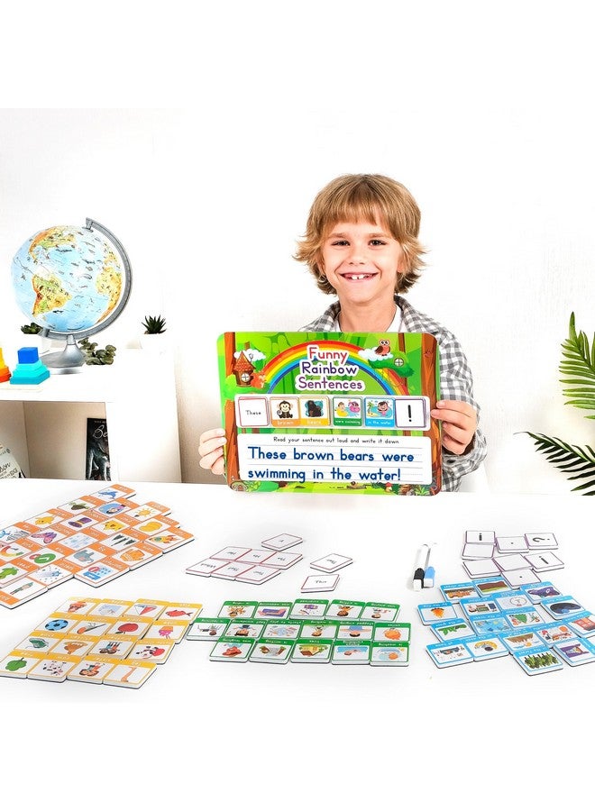 Simply magic 105 PCS Sentence Building Kit for Kids, Sight Word Magnets, Word Magnets for Fridge, Speak and Spell, Speech Therapy Toys for Toddlers 3-4, Classroom Must Haves for Learning to Read - Simply Magic  - Image 2