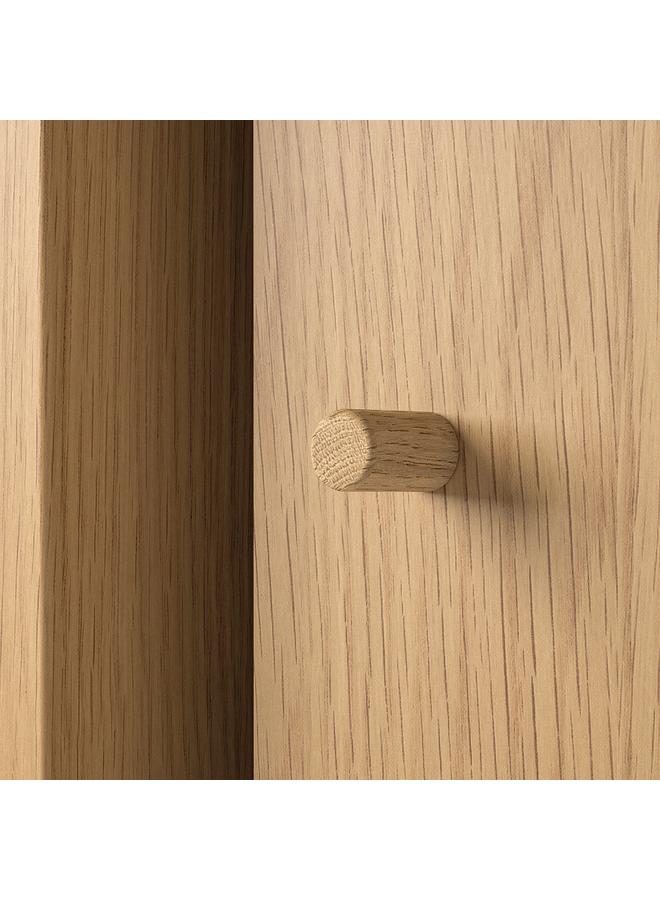 erorex Cabinet With Sliding Doors, Oak Effect - Image 3