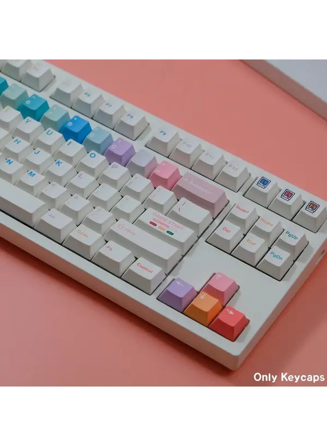 Pbt Cherry Keycap Dye Sub Macaron Keycaps For Mx Switch Mechanical Keyboard Gaming - Image 3