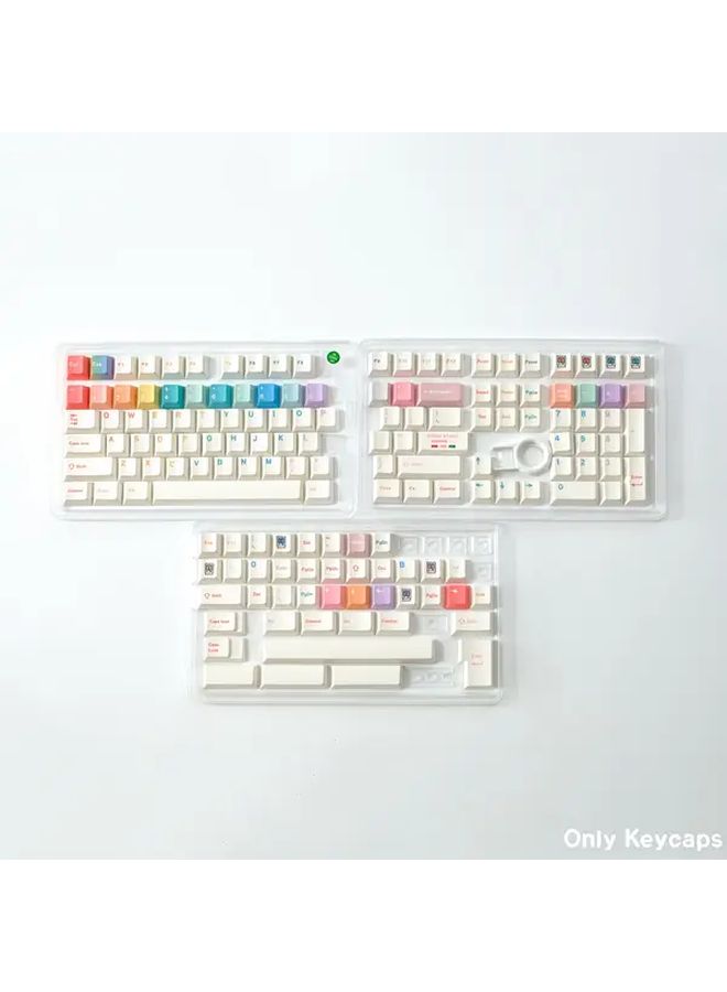 Pbt Cherry Keycap Dye Sub Macaron Keycaps For Mx Switch Mechanical Keyboard Gaming - Image 4