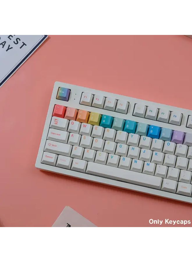 Pbt Cherry Keycap Dye Sub Macaron Keycaps For Mx Switch Mechanical Keyboard Gaming - Image 5