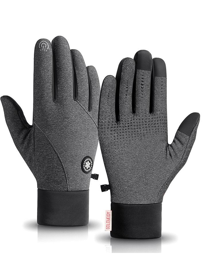 Golovejoy Men's Winter Outdoor Cycling  Warm  Touchable Screen Gloves