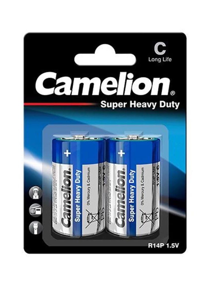 Camelion Camelion Battery 3800mAh Super Heavy Duty R14 C -R14-BP2BR14  - Image 1