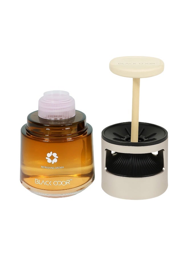 BLACK ODOR Car Perfume Diffuser 60ml with Silver Sitting Bunny Decor Combo | Long-Lasting Fresh Aroma | Essential Oil Fragrance for Car, Home & Office - Image 3