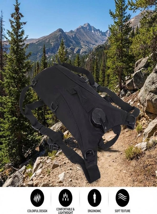 MOJMBSBY 3L Tactical Hydration Backpack with Pre-Installed Removable Water Bladder, Ergonomic Lightweight Design for Hiking, Cycling, Outdoor Adventures - Image 2