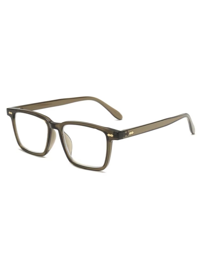 Booma Opticals Max-Green; +1.50 Reading Glasses for men & Women, Anti blue light Magnification Glasses, Presbyopia Eyeglasses, Lightweight, Stylish Square  colour Frame for Computer & glasses Eyestrain Relief - Image 1