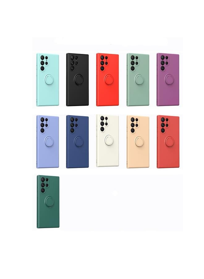 اس-توب جراب لهاتف Samsung Galaxy S23 Plus 5G مع حامل حلقي من مادة TPU وسيليكون - Image 2