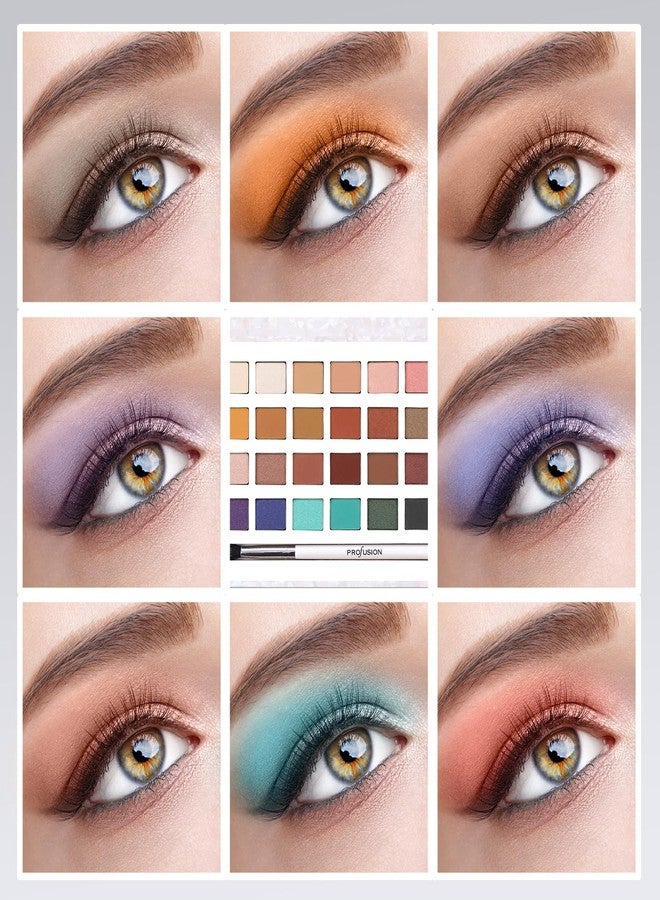 Profusion Cosmetics Royal Eyes 24 Color Eyeshadow Palette for Stunning Holiday Looks, Get Ready to Unleash Your Inner Queen with Luxurious Glamour, Raise Your Festive Look with Must Have Beauty Tools - Image 5