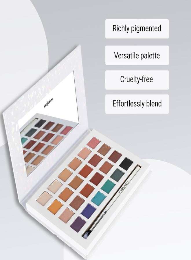 Profusion Cosmetics Royal Eyes 24 Color Eyeshadow Palette for Stunning Holiday Looks, Get Ready to Unleash Your Inner Queen with Luxurious Glamour, Raise Your Festive Look with Must Have Beauty Tools - Image 3