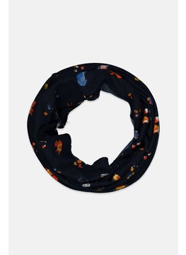 Tchibo Kid Girls Printed Head Scarf 47 L x 5 W cm, Navy  - Image 1