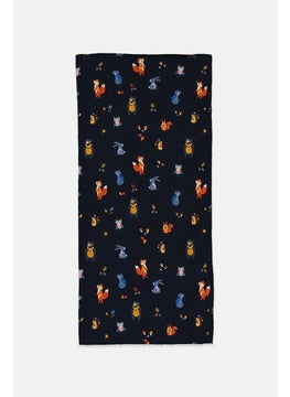 Tchibo Kid Girls Printed Head Scarf 47 L x 5 W cm, Navy  - Image 2