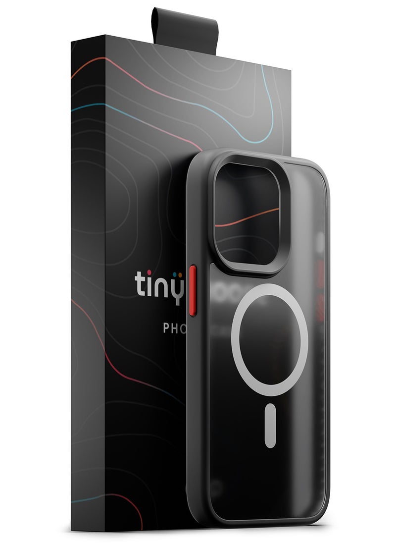 TinyMoose Frosty Matte Drip iPhone Case made for iPhone 14 Pro - Snow Black  - Image 1